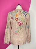 JOHNNY WAS INDALO EMBROIDERED TOP - XS
