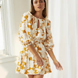 MON RENN MAGNOLIA DRESS - S