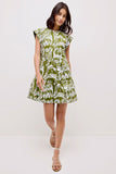 MARIE OLIVER LACHLAN EMERALD WHISPER DRESS - M
