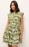 MARIE OLIVER LACHLAN EMERALD WHISPER DRESS - M