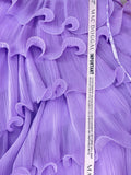 NEW MAC DUGGAL RUFFLE CHIFFON HALTER MINI DRESS - 6