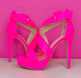 DREAM PARIS NEON PLATFORM PUMPS - 7