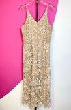 DRESS THE POPULATION MARIE LACE JUMPSUIT - L