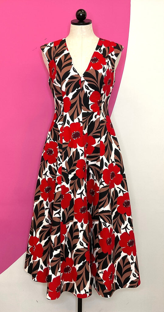 Kate Spade Floral-Print Sleeveless Dress