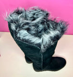 ROSALIND TALL FUR LINED BOOTS - 7