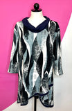 CREATION BOUTIQUE ABSTRACT TUNIC - XL