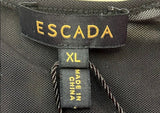 ESCADA NEW EDRET BLACK BEADED TOP - XL