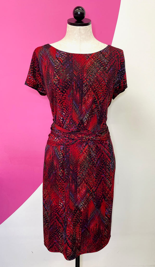 ELLEN TRACY JERSEY SIDE TWIST DRESS - 14 UpScaleIT ELLEN TRACY JERSEY SIDE TWIST DRESS - 14 UpScaleIT