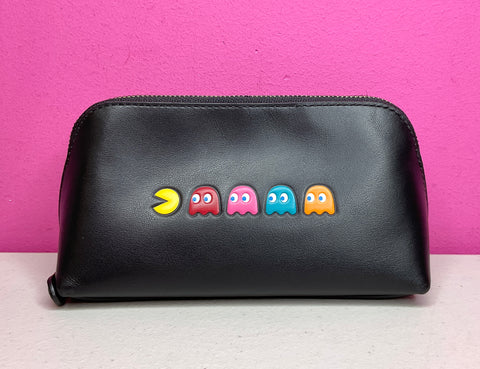 COACH X PACMAN RARE LEATHER POUCH