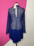 FREE PEOPLE NEW TELL TALE LACE TUNIC - S