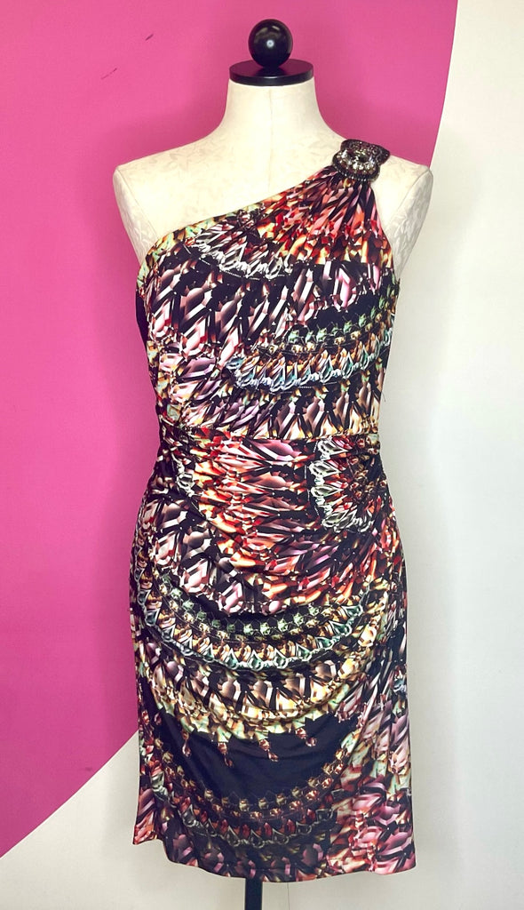DAVID MEISTER JEWELED ONE SHOULDER DRESS - 8 UpScaleIT DAVID MEISTER JEWELED ONE SHOULDER DRESS - 8 UpScaleIT