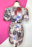 JADED LONDON NEWSPAPER MILKMAID DRESS - 4