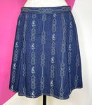 TORY BURCH NEW GEMINI DENIM SKIRT - 10