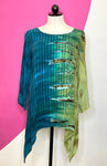 ART OF CLOTH TIE DYE ASYMMETRICAL TUNIC - M