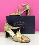 VINTAGE LUXURY SABBIA SNAKE HEELS - 39