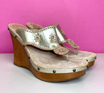 JACK ROGERS MARBELLA WOOD WEDGES - 9