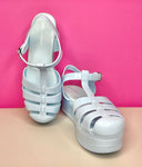 JEFFREY CAMPBELL CANDIED JELLY SANDALS - 9