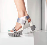 NEW UNITED NUDE DELTA RUN SANDALS - 8 - GRAY
