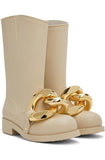 JW ANDERSON CHAIN RUBBER HIGH BOOTS - 39
