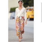 JADE BY JOHNNY WAS SILK LUCERO CAPRIS - L