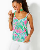 NEW LILLY PULITZER AMALFI BLUE NADIA CAMI - M