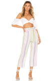 NEW REVOLVE MAJORELLE EVEREST STRIPE PANTS - XS