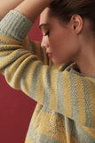 PILCRO DECONSTRUCTED TWEET SWEATER - XS