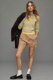 PILCRO DECONSTRUCTED TWEET SWEATER - XS