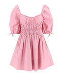 NEW STAUD MINI FAYE SMOCKED DRESS - XL