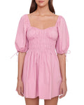 NEW STAUD MINI FAYE SMOCKED DRESS - XL
