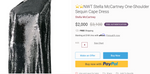 STELLA MCCARTNEY SEQUIN CAPE SHIFT DRESS - 40 (6)