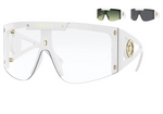 SUNGLASSES - VERSACE MEDUSA CLEAR SHIELDS