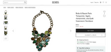 NEW BOKS & BAUM VENISE AGATE HOWLITE NECKLACE
