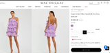 NEW MAC DUGGAL RUFFLE CHIFFON HALTER MINI DRESS - 6