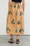 SIKA X ANTHROPOLOGIE ZEBRA MIDI SKIRT - 14