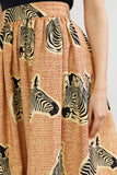 SIKA X ANTHROPOLOGIE ZEBRA MIDI SKIRT - 14