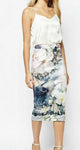 TED BAKER NEOPRENE SINDA MIDI SKIRT - 4/L