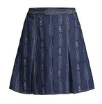 TORY BURCH NEW GEMINI DENIM SKIRT - 10