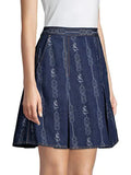 TORY BURCH NEW GEMINI DENIM SKIRT - 10