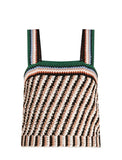 VERONICA BEARD LIVINA CROCHET TANK TOP - M
