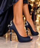 BADGLEY MISCHKA WRAP AROUND HEELS - 8