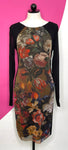 ELANA KATTAN BAROQUE MESH DRESS - L