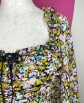 FREE PEOPLE MABEL FLORAL CHIFFON TOP - M