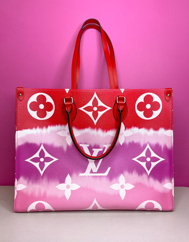 LV Pink Escale OnTheGo  Louis vuitton bag, Bags, Small handbags