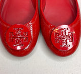 TORY BURCH REVA CHILI RED BALLET FLAT - 8