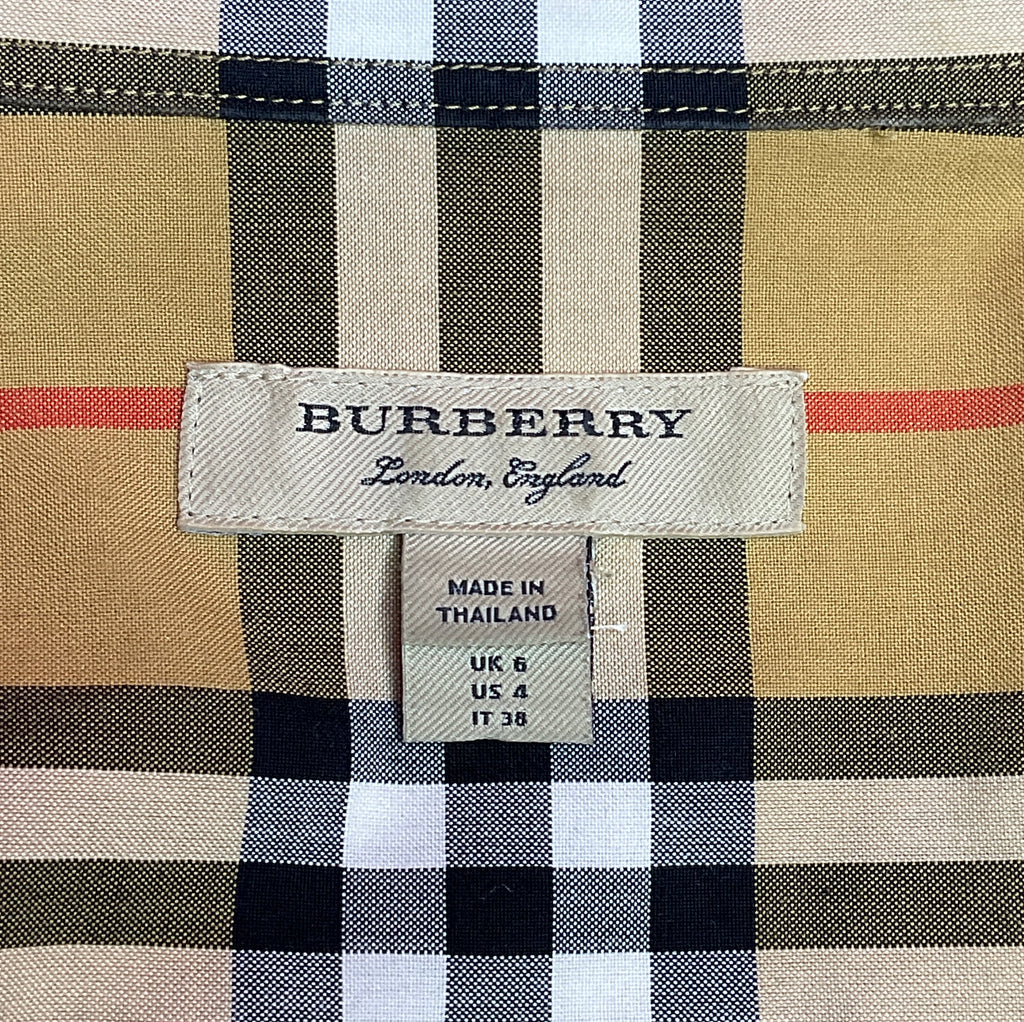 BURBERRY NOVA CHECK SHIRT DRESS - S/M – UpScaleIT