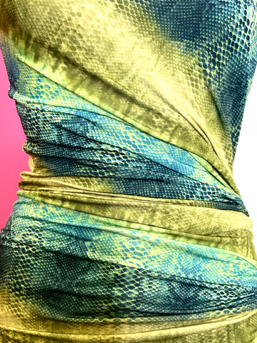 TORN BY RONNY KOBO SNAKESKIN DRESS - S UpScaleIT TORN BY RONNY KOBO SNAKESKIN DRESS - S UpScaleIT
