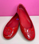 TORY BURCH REVA CHILI RED BALLET FLAT - 8