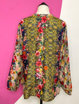 JOHNNY WAS BIYA ROSEY TATE BLOUSE - XL