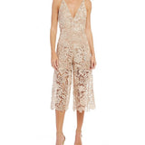 DRESS THE POPULATION MARIE LACE JUMPSUIT - L